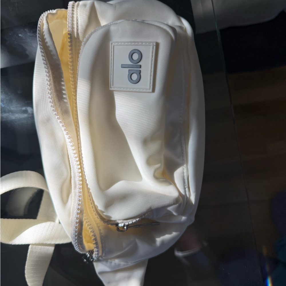 ALO Yoga White Mini Sling Bag